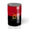 3D oil barrel, flag of Angola