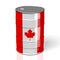 3D oil barrel, flag of Canada