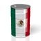 3D oil barrel, flag of Mexico