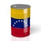 3D oil barrel, flag of Venezuela