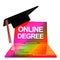 3d online graduation icon