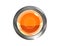 3d orange button
