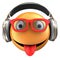 3d orange emoticon smile