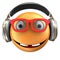 3d orange emoticon smile