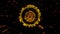 3D Orange Gold Sci-Fi Stargate Tunnel VJ Loop Motion Background