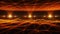 3D Orange Wireframe Landscape in Cyberspace VJ Loop Background