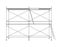 3D outline scaffold. Vector rendering of 3d