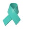 3d Ovarian Cancer Awareness Month Teal Color Ribbon Ovarian Cancer, Polycystic Ovary Syndrome, Post Traumatic Stress