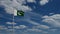 3D, Pakistani flag waving on wind. Close up of Pakistan banner blowing soft silk