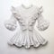3d Paper Dress With Lace - Detailed Rendering And Realistic Design