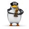 3d Penguin holds a gold award