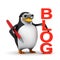 3d Penguin is proud of his blog