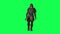 3d people in chroma key background isolated 3D man warrior warrior in green scre