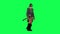 3d people in chroma key background isolated 3d viking man on green screen guardi