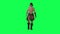 3d people in chroma key background isolated Gladiator man walking and going to t