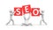 3d people and word SEO. Improvisation on SEO