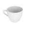 3d photo realistic white cup icon mockup rendering. Design Template for Mock Up. ceramic clean white mug with a matte effect