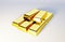 3d photo stylized image of golden bars