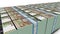 3D Pile of Haiti 500 Gourdes Money banknote