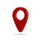 3d pin for map. Icon of location point. 3d pointer for place on map. Mark of navigation. Sign of gps isolated on white background