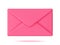 3D Pink Closed Mail Envelope Isolated