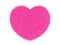 3d pink furry heart