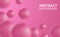 3D pink sphere ball. cute lovely feminine abstract background concept. simply and modern