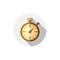 3d pocket watch, graphic illustration. Three-dimensional timer,