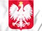 3D Poland coat of arms.