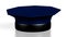 3D police cap on white background