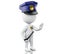 3d Policeman ordered to stop with hand.