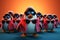 3D Popstar Penguins A Vibrant Performance