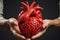 3D printed human heart, a breakthrough in medical technology, Generative AI