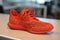 3D Printed Shoe customizable sneakers made of thermoplastic elastomer material. 3D printing revolutionizes the footwear industry.