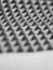 3d printed texture - sharp pyramids grey plastic