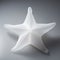 3d Printed White Starfish High-quality Nylon Star In Gossamer Fabric Style