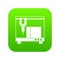 3D printer icon digital green