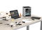 3D printer, laptop, tablet PC and drone on a table