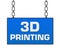 3D Printing Blue Signboard