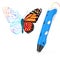 3d Printing Pen Print Abstract Wired Butterfly. 3d Rendering