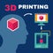 3D Printing Process with Human Head