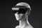 3D product modeling. Mannequin wearing vr glasses. vr glasses. sense of technology. sense of the future.