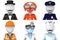 3d professions avatars for web