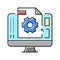 3d prototyping color icon vector illustration