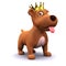 3d Puppy dog gold crown champion