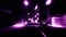 3D Purple City Night Lights VJ Loop Motion Graphic Background