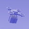 3d purple delivery drone.3d rendering