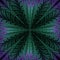 3d purple green kaleidoscopic fractal pattern