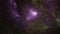 3d purple green nebula space scene