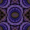 3d purple symmetric fractal pattern